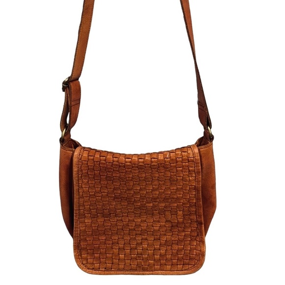 Valencia Holland woven leather crossbody bag Anthropologie - Picture 2 of 12